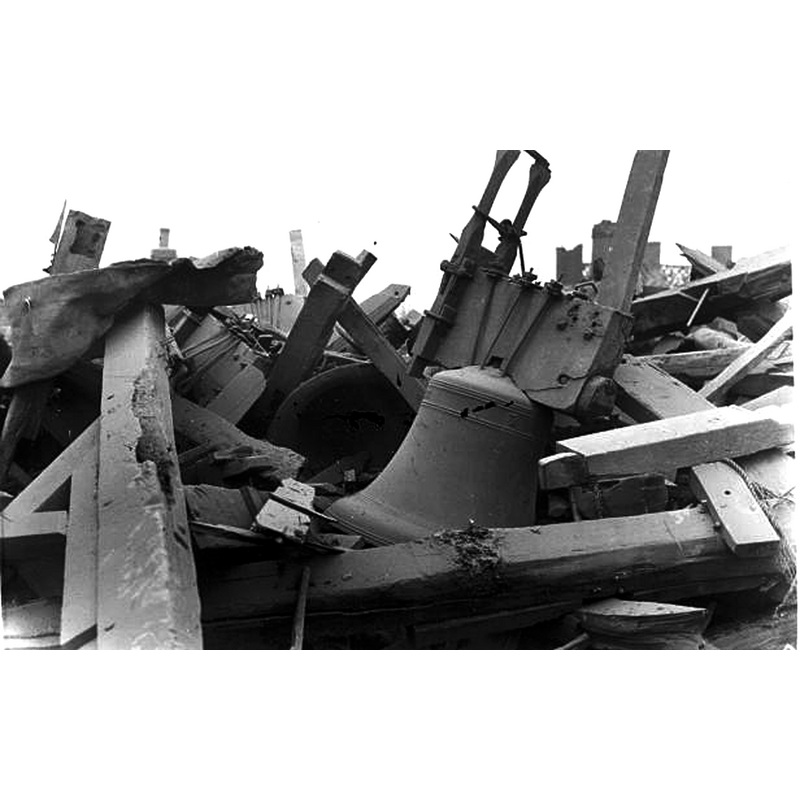 remains of the destroyed church?