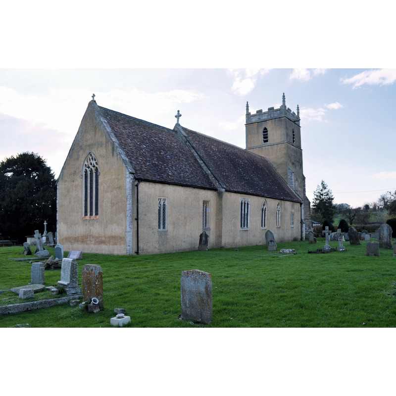 Source caption: "The much-flooded Tirley church, built on a slight platform above the riverside meadows. This is often sufficient to repel the waters, but in 2007 the sight of the church completely surrounded by deep floodwater made headlines around the world."