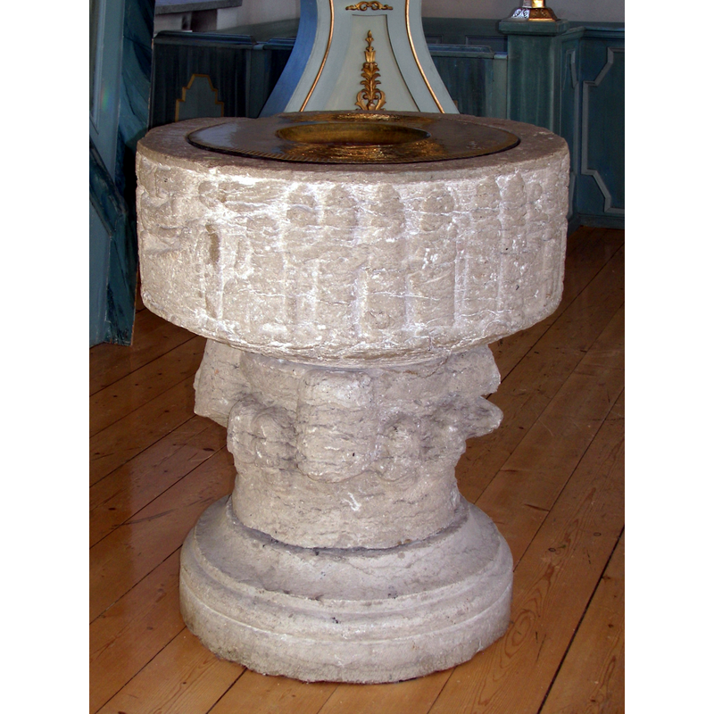 the erosion of the carved surfaces may be appreciated here
