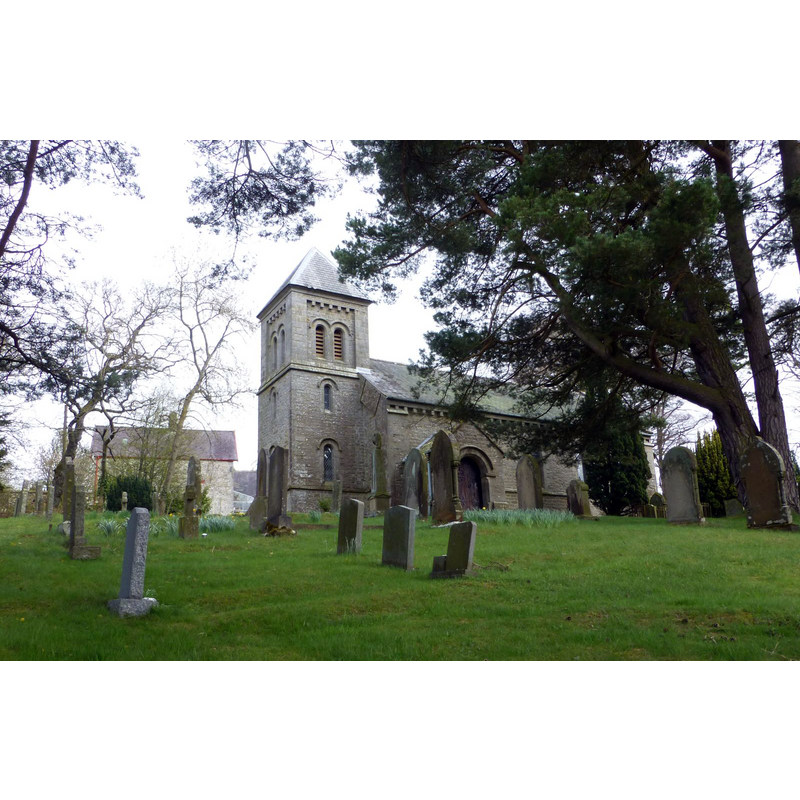 Source caption: "Holy Trinity Church, Horsley Village. 'Built in the Neo-Norman style by John & Benjamin Green in 1844.'"
