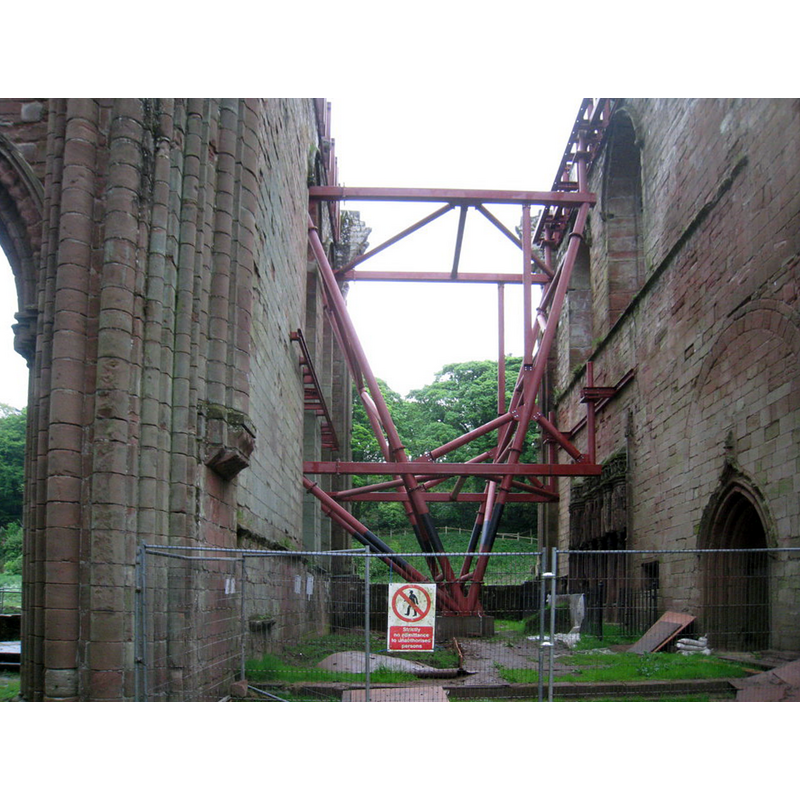 Source caption: "Furness Abbey: Chancel. The usual square ended Cistercian model."