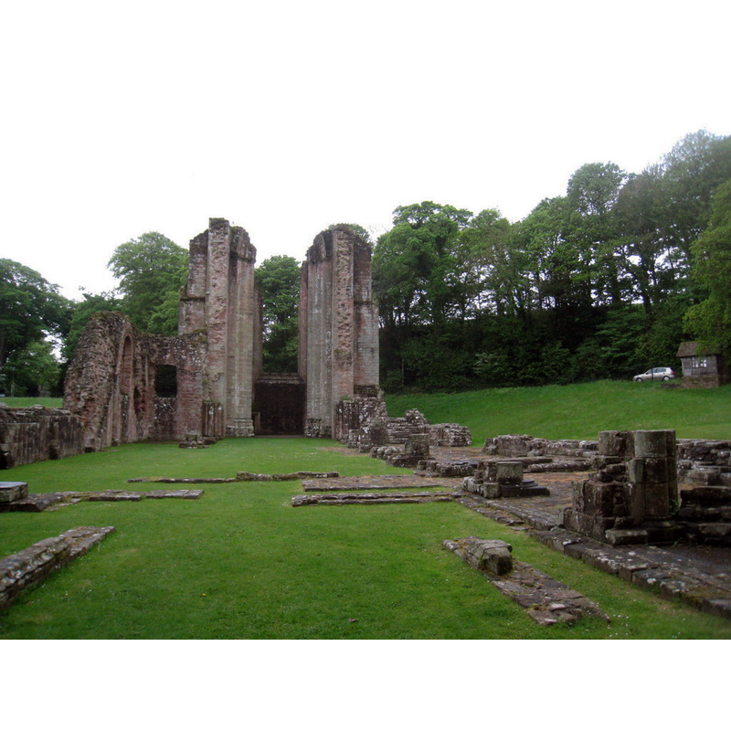 Source caption: "Furness Abbey : Nave. Little remains apart from the west end."