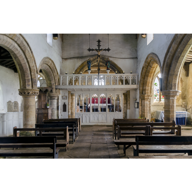 Source caption: "Walesby, All Saints Church: Late c12th north aisle, early c13th south aisle".
