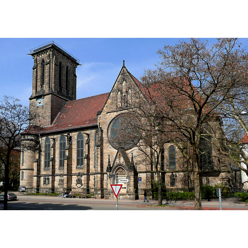 The Gartenkirche St Marien,successor of the Kapelle Unserer lieben Frauen demolished 1534