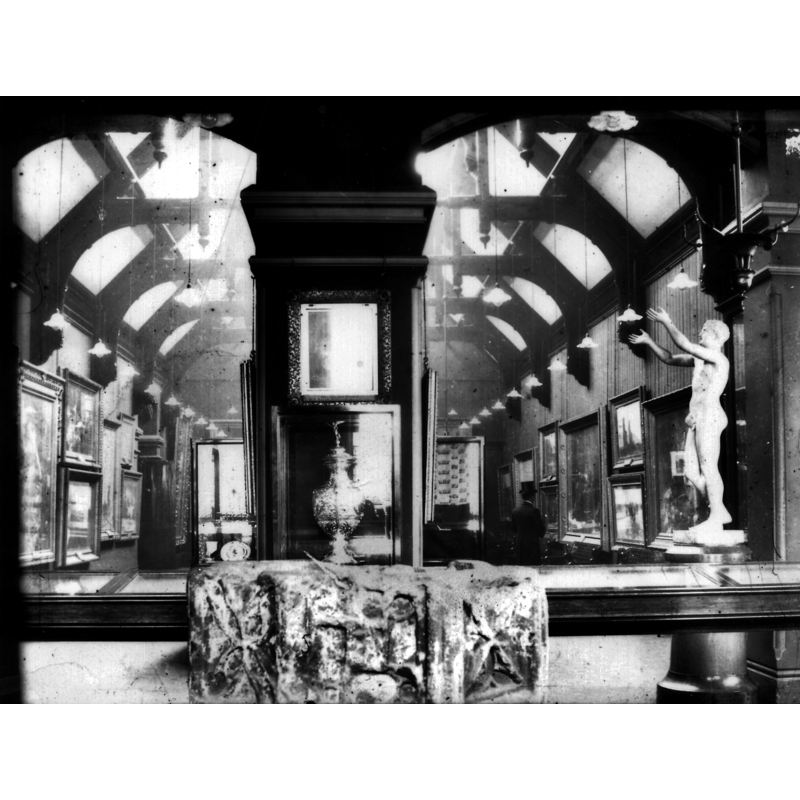 the basin of the Oldham font as displayed in the Oldham Gallery in 1912