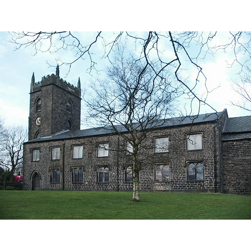 the 19thC re-building of a late-medieval chapel
