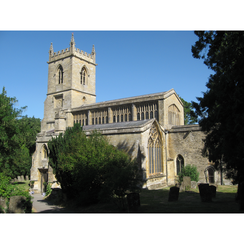 Source caption: "Church of St Mary, Chipping Norton. The church is one of the largest of the Cotswold churches financed by the proceeds of the medieval wool trade. It dates back to the 15th century and is listed Grade I. The church also has one of only three medieval hexagonal porches in the country."