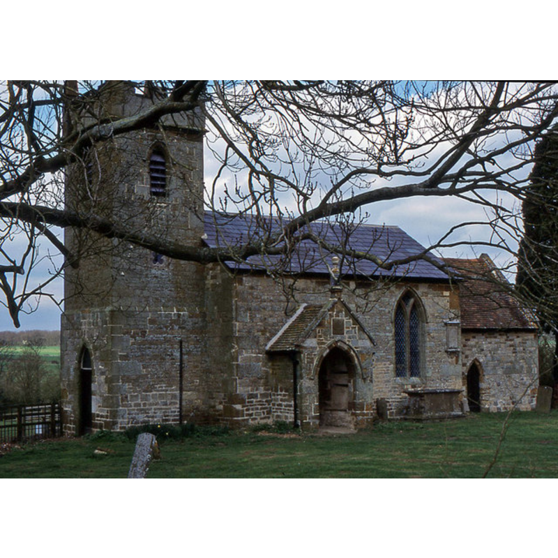 Source caption: "Church of St.John the Baptist, Plumpton. A lonely church in a rural hamlet."