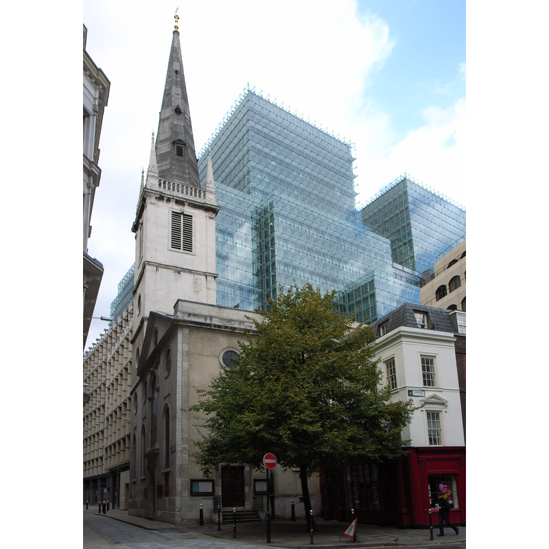 Source caption: "St Margaret Pattens (1684-89), by Christopher Wren".
