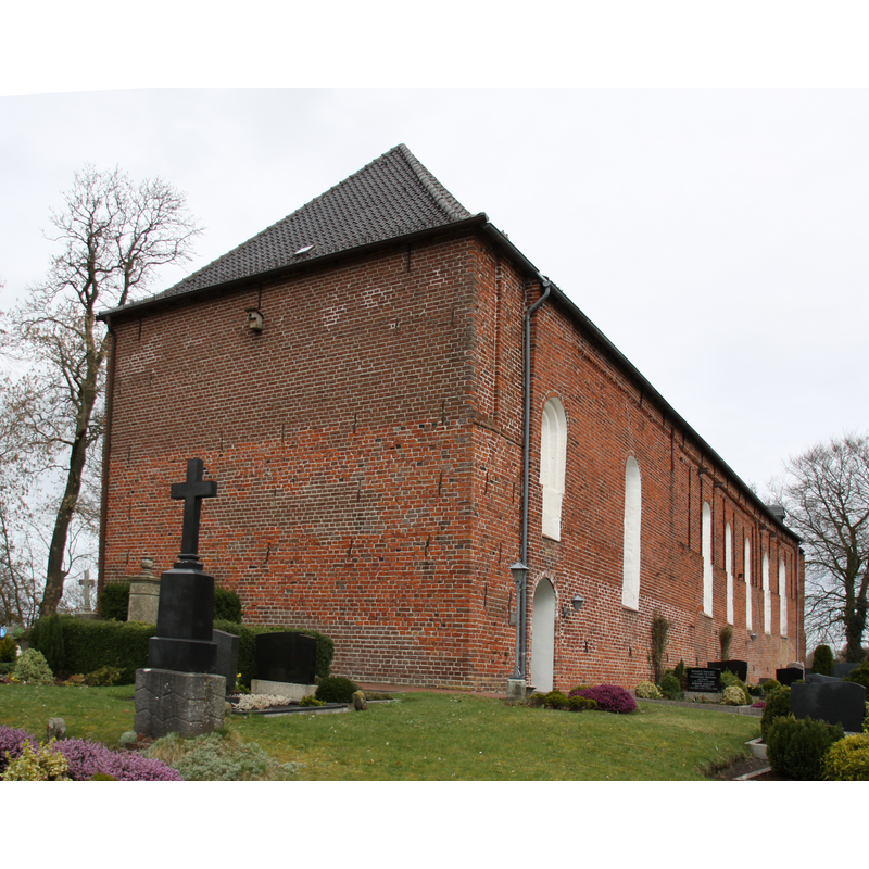 the west wall seen here is what remains of the old tower