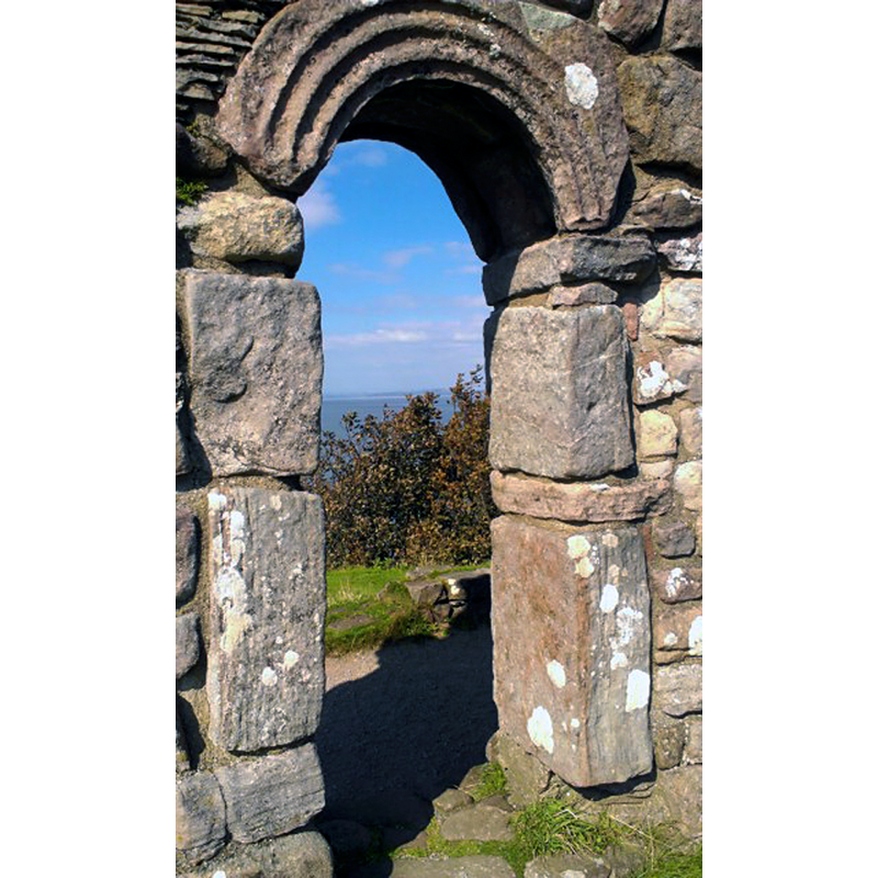 possibly the north portal of St Patrick's Chapel, Heysham, now in ruins