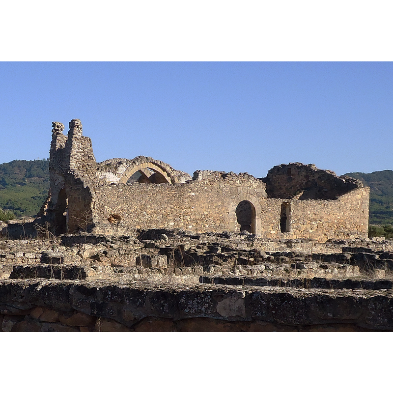 The Visigothic church is known to have served later as a mosque, and later still, in the late 11th century, as a Christian church, but we have no information of any font of that period in it. The baptistery is believed to have been located attached to the northwest end of the original basilica.