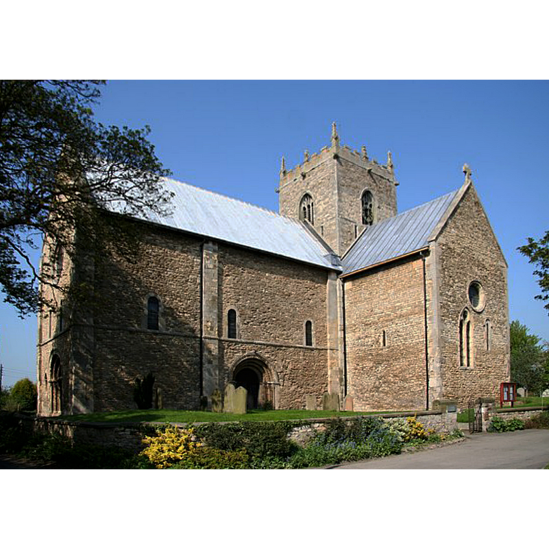 Source caption: "Saxon Bishop Aelfnoth built a church here in 975 and successive centuries have added further features, though the Saxon crossing survives."