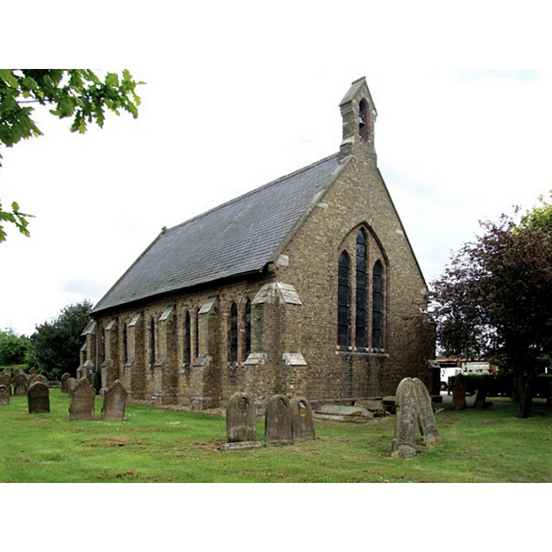 the modern church that replaced the medieval chapel here
