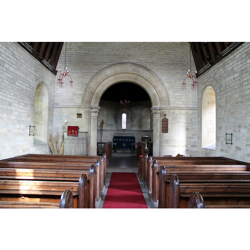 interior of the neo-Norman church