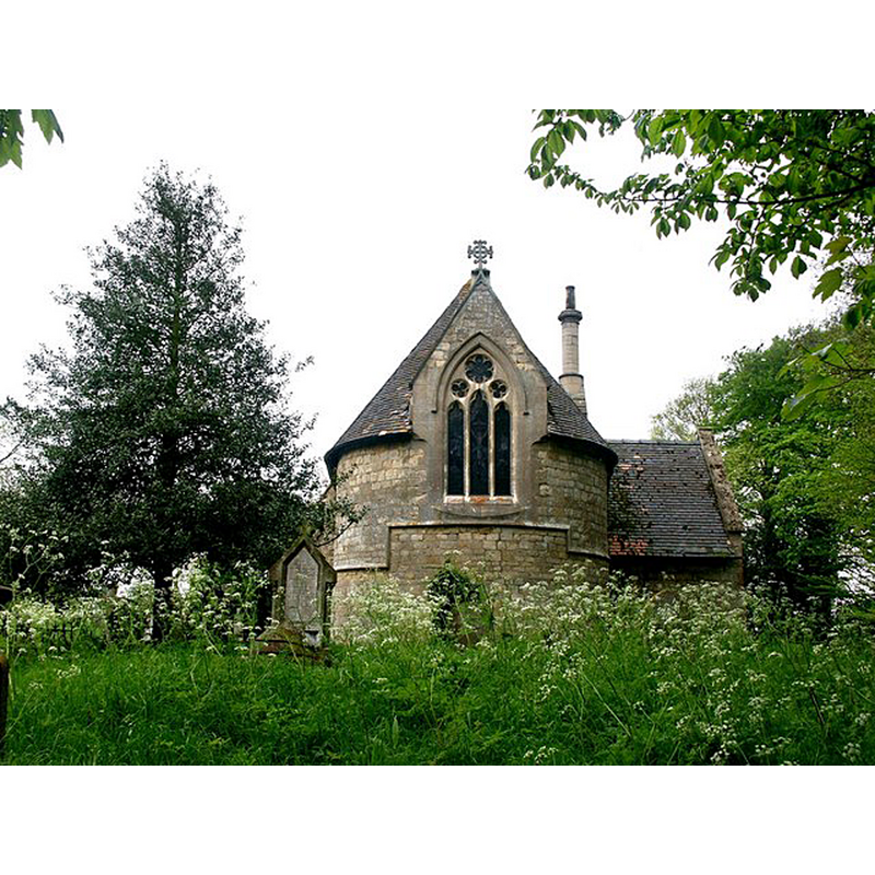 the 1856 replacement church by G. E. Street in the southwest corner