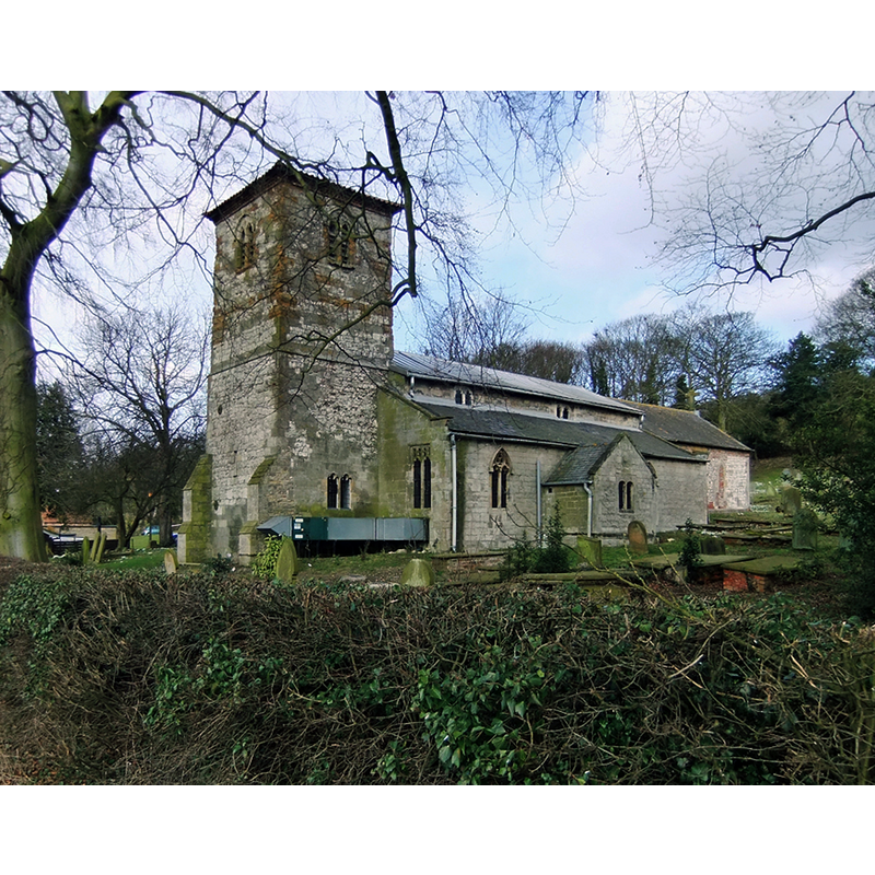 Source caption: "Church of St. Maurice, Horkstow. The view from this direction is rather spoilt by the unpainted galvanised trunking for the church heating ".system.
