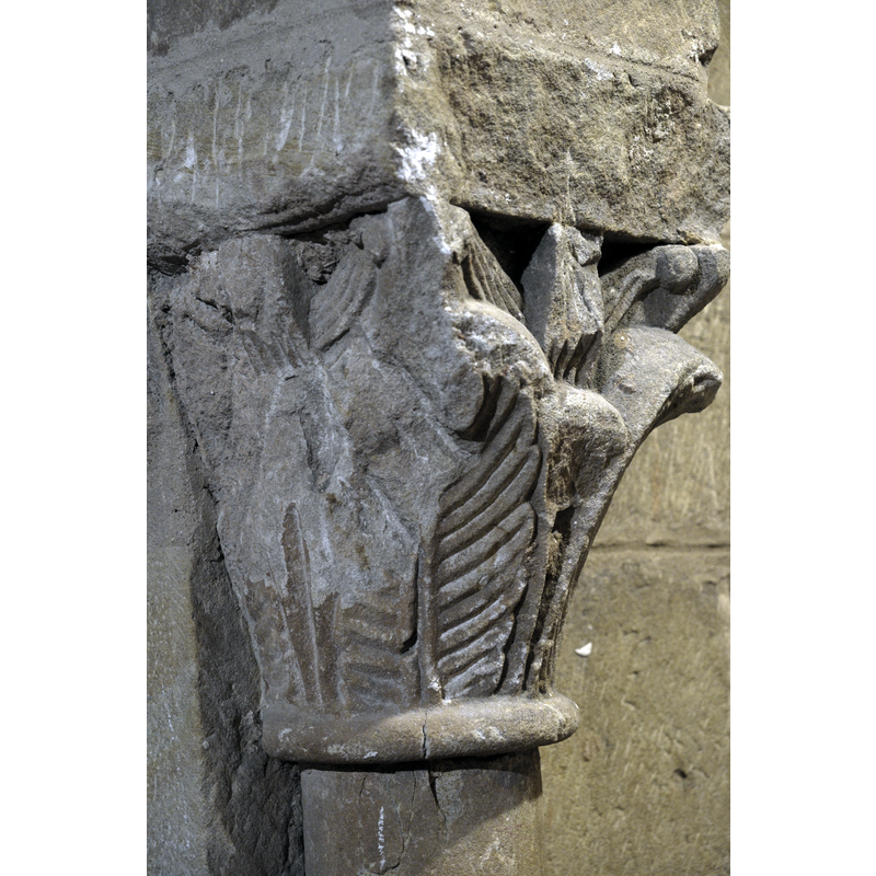 right side capital in the south side apse that now serves as baptistery
