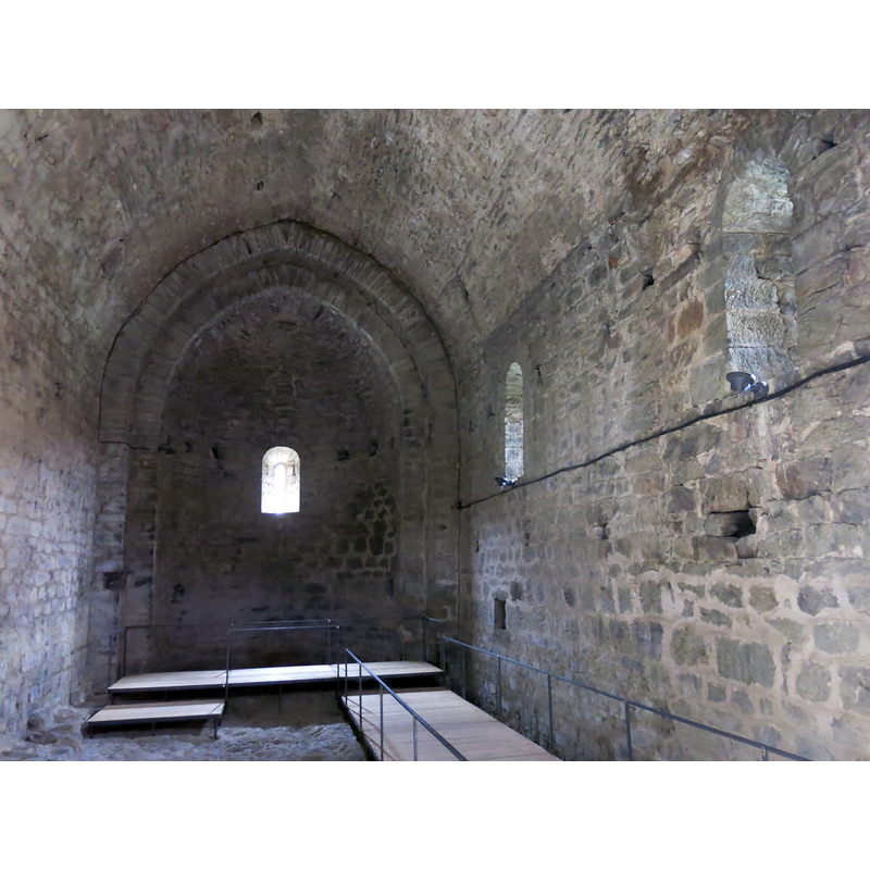interior view of the supposedly parochial church of Santa Maria, part of the monastic compound of Sant Quirze