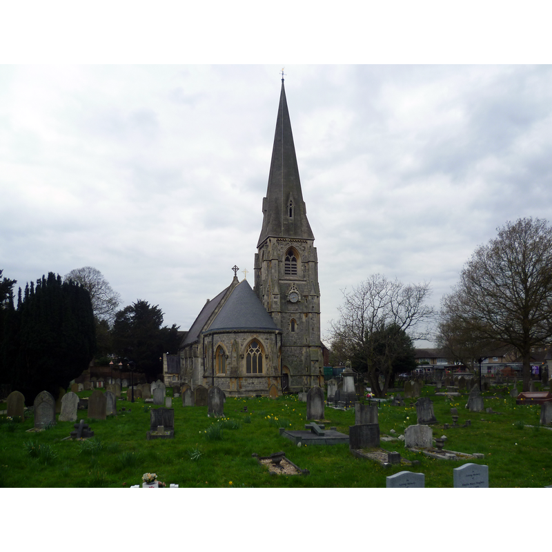 the modern church is a three-stage 19thC rebuilding of the former medieval church here