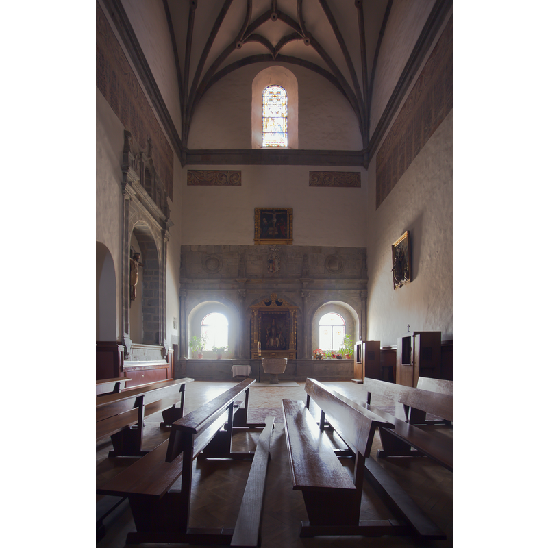 in the Capilla de San Pedro, set up as baptistery