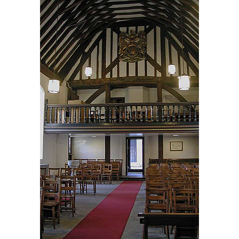 the 17thC font is visible here in the left [southwest] corner