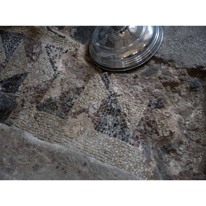 by the side of the font