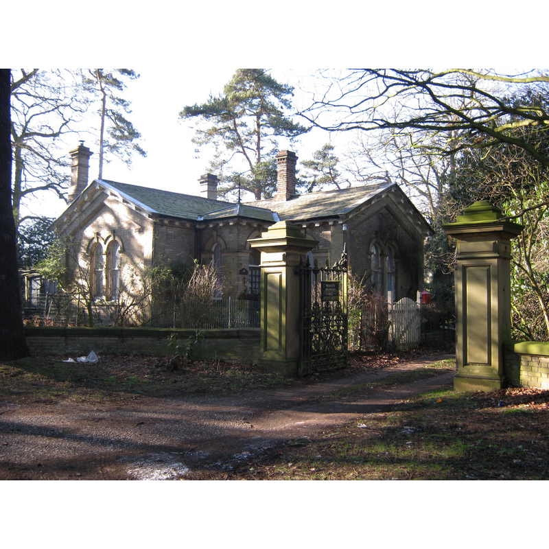 Source caption: "Gatehouse at entrance to grounds of Canwell Hall, and remains of old priory".