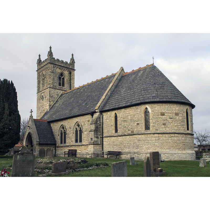 Source caption: "St Nicholas' church at Snitterby is a Grade II listed church restored by James Fowler of Louth in 1866."