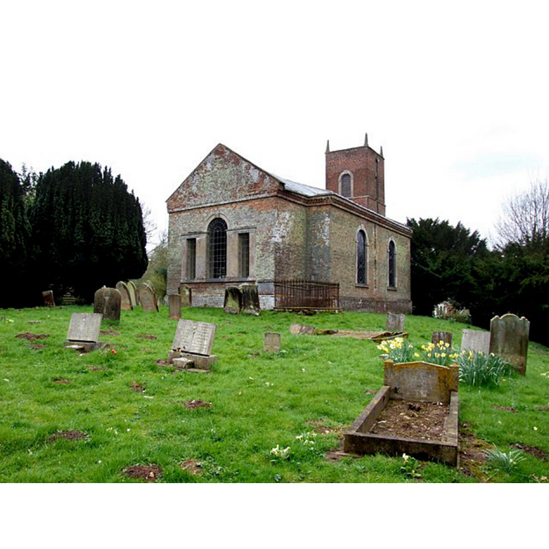 Source caption: "The church of St Andrew was built in the Georgian style in 1738, on the site of a larger building."