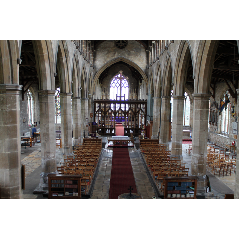 with the font cover partially visible in the foreground