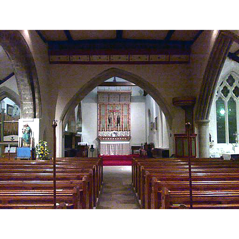 much of the interior was restored in the 19thC or later