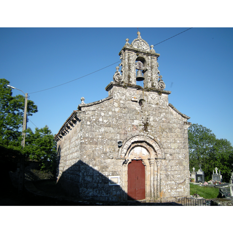 Source caption: "Iglesia de Santa María de Arcos. Construida en el último tercio del siglo XII, sufre pequeñas reformas posteriores."