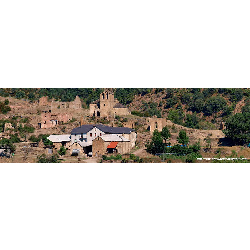 the village is almost abandoned; the medieval church building re-built by a local association in the 1980s