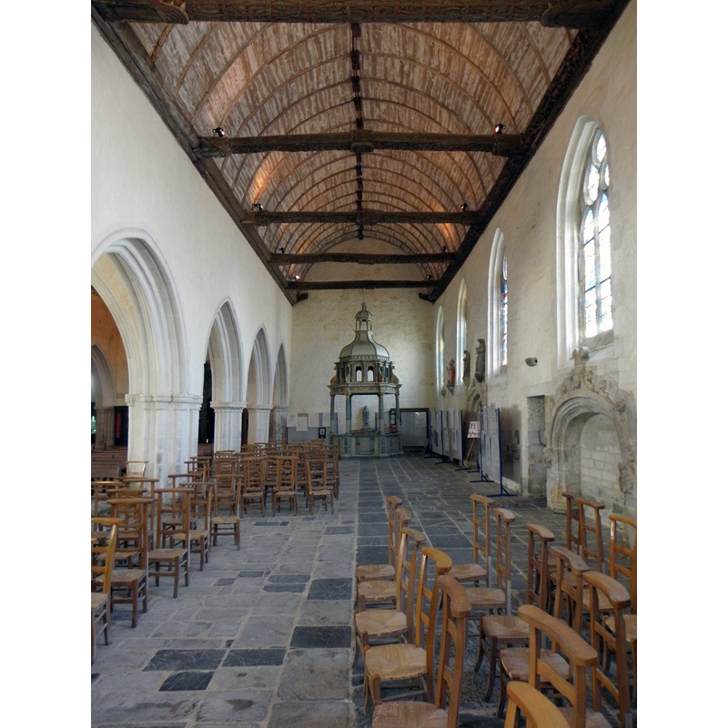 at the west end of the north aisle