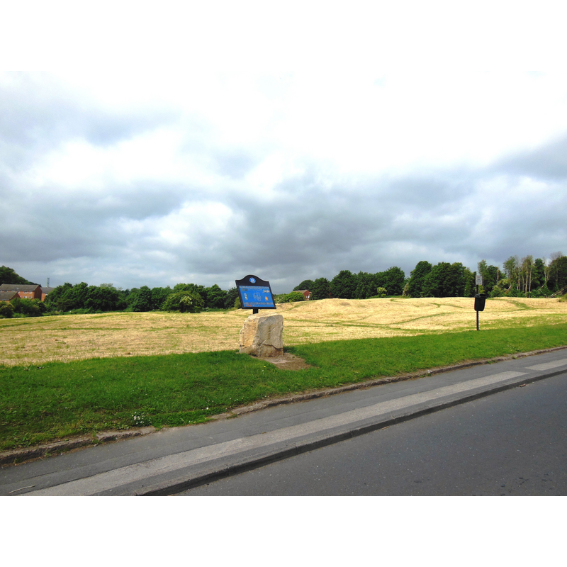 Source caption: "The Site of the Former St John's Priory. This site, now with little to show other than humps and hillocks in the terrain, was once the site of a very large and important Priory."