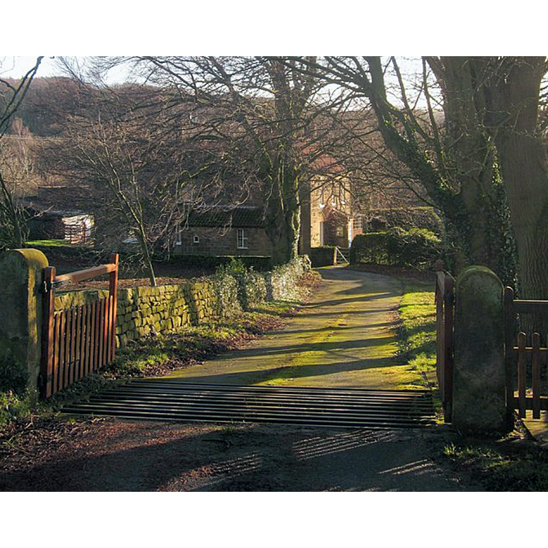 Source caption: "The Priory, Grosmont. There is no trace of the C13 Priory of Grandimont which used to be near here. View from the Esk Valley Walk."