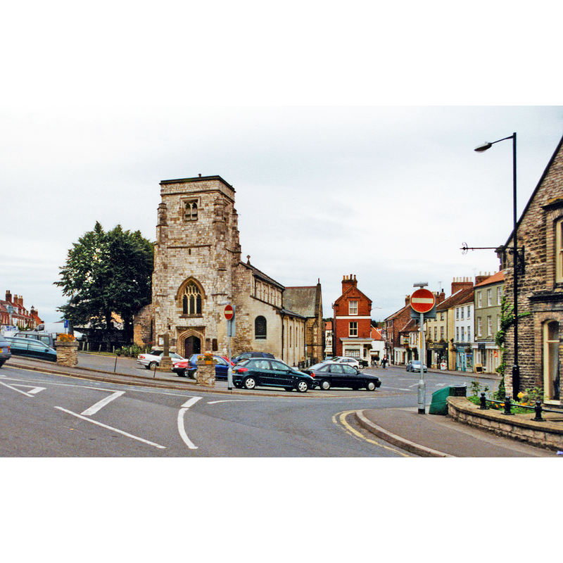Source caption: "Malton: St Michael's Church. View NE from Market Street."