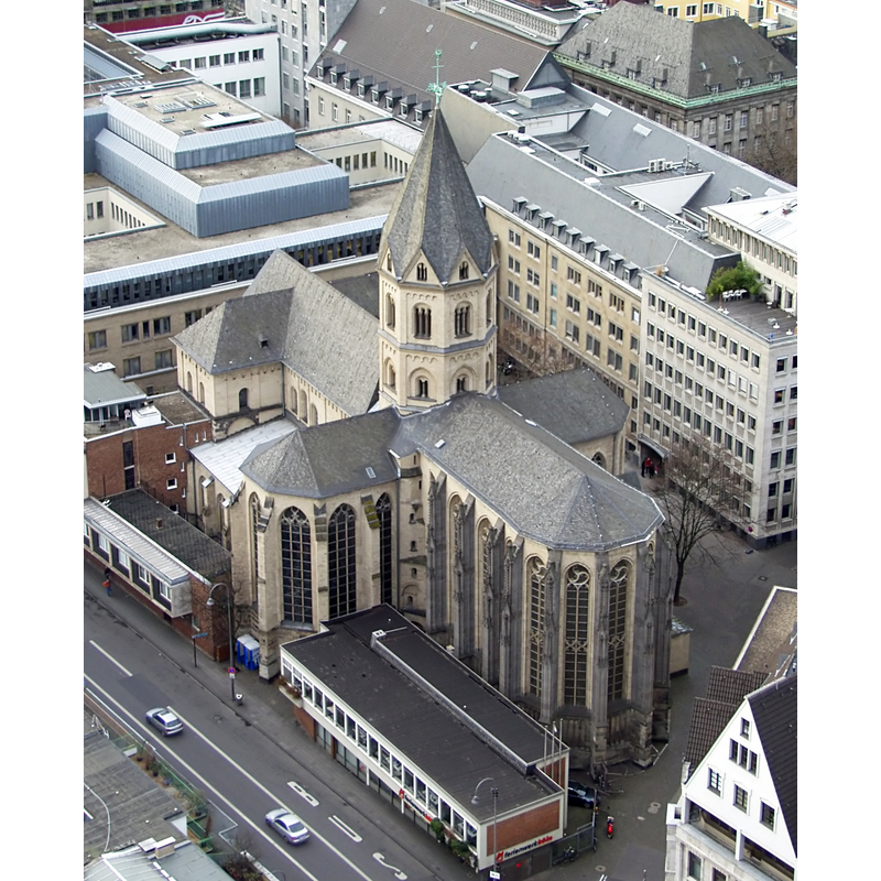 view from the south tower of the cathedral
