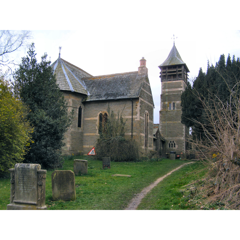 Source caption: "Elvington Church, on Church Lane, built in 1801 and dedicated to the Holy Trinity."