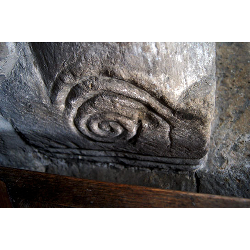Source caption: "More spirals, this time at the foot of a pier."