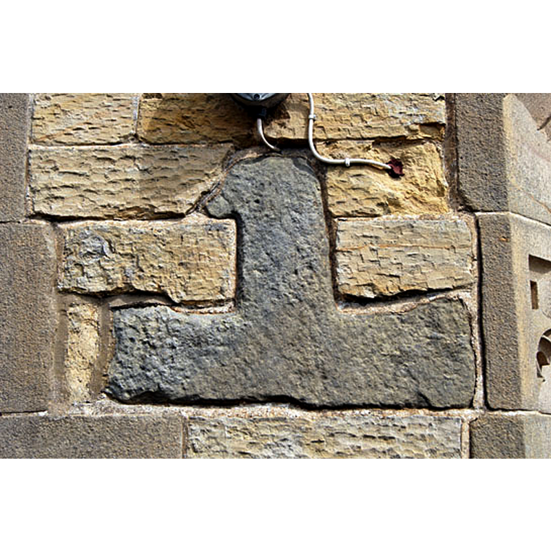 Source caption: "more fragments built into the walls."