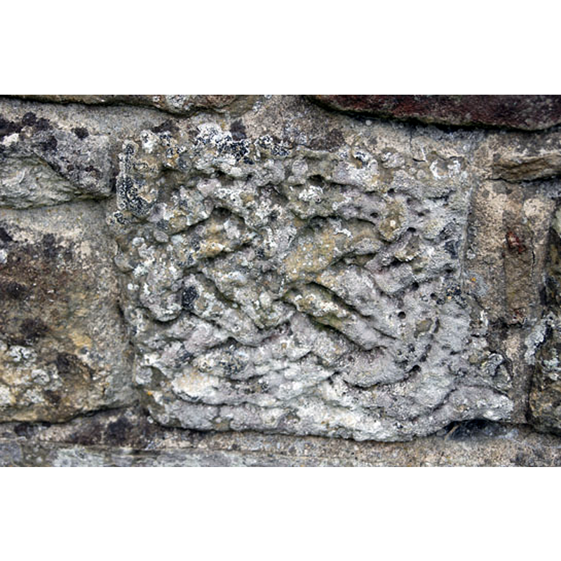 Source caption: "more fragments built into the walls."