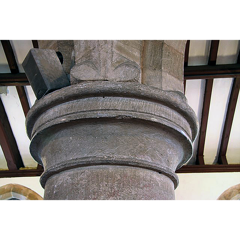 Source caption: "Early English capital. Thirteenth century capital in All Saints' church"