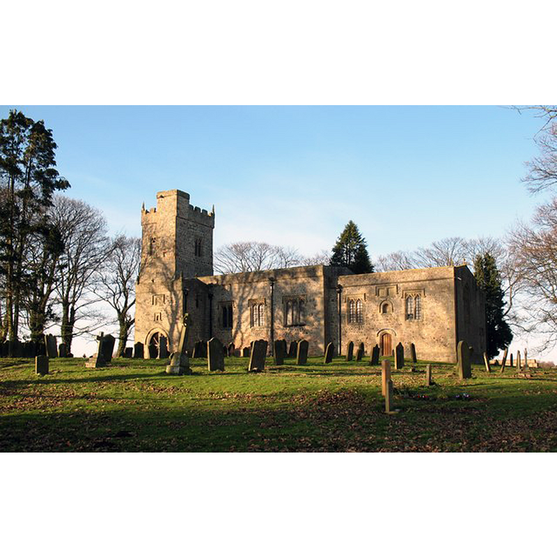 Source cation: "St Mary's South Cowton. A redundant church in fields and well away from the nearest road. Did this medieval church once act as the parish church for the three Cowton villages, as it stands in none of them? The church is closest to South Cowton, a deserted medieval village site."