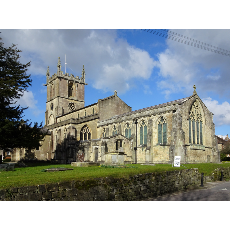 Source caption: "Gillingham Church (St. Mary the Virgin), Dorset [...] A 19th Century early Victorian rebuild although the chancel is original 14th Century Decorated. Pictured is the south and east elevation, with the chancel in the foreground."
