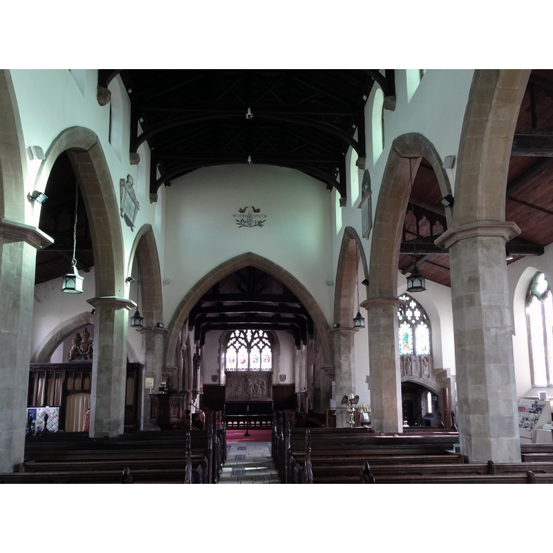 Source caption: "A 19th Century early Victorian rebuild although the chancel is original 14th Century Decorated."