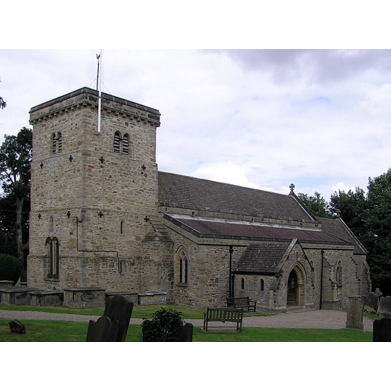 Source caption: "St. Michael and All Angels : Middleton Tyas. The Church was restored and renovated in 1867 by Sir Gilbert Scott."