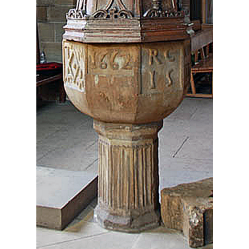 on the octagonal stem