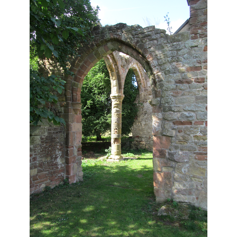 Part of the ruins of All Saints' Church